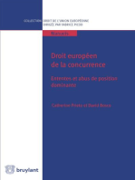 Droit européen de la concurrence: Ententes et abus de position dominante