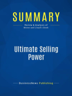 Summary: Ultimate Selling Power: Review and Analysis of Moine and Lloyd's Book