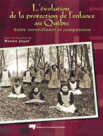 L' Évolution de la protection de l'enfance au Québec: Des origines à nos jours