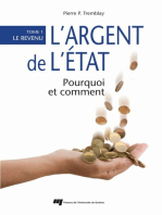 L' argent de l'État: pourquoi et comment: Tome 1 - Le revenu