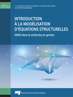 Introduction à la modélisation d'équations structurelles: AMOS dans la recherche en gestion