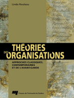 Théories des organisations: approches classiques, contemporaines et de l'avant-garde