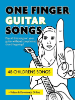 One Finger Guitar Songs - 48 Childrens Songs + Videos & Downloads Online