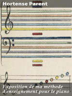 Exposition de ma méthode d'enseignement pour le piano