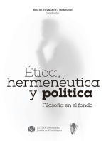 Ética, hermenéutica y política: Filosofía en el fondo