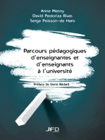 Parcours pédagogiques d’enseignantes et d’enseignants à l’université