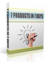 7 Products In 7 Days: 'Amazing Secrets Of Warp Speed Product Creation!'   