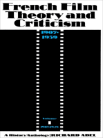 French Film Theory and Criticism, Volume 1: A History/Anthology, 1907-1939. Volume 1: 1907-1929