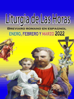 Liturgia de las Horas Breviario romano: en español, en orden, todos los días de enero, febrero y marzo 2022