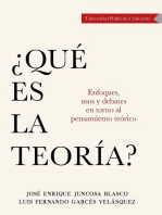 ¿Qué es la teoría?: Enfoques, usos y debates en torno al pensamiento teórico