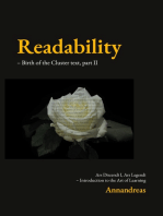 Readability (2/2): Birth of the Cluster text, Introduction to the Art of Learning.