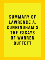 Summary of Lawrence A. Cunningham's The Essays of Warren Buffett