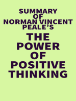 Summary of Norman Vincent Peale's The Power of Positive Thinking