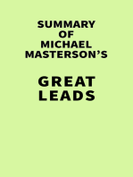 Summary of Michael Masterson's Great Leads