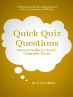 Quick Quiz Questions: Pub Quiz At Home: Geography Round