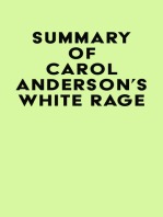 Summary of Carol Anderson's White Rage