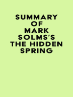 Summary of Mark Solms's The Hidden Spring