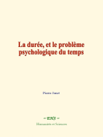 La durée, et le problème psychologique du temps: L’évolution de la mémoire et de la notion du temps