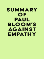 Summary of Paul Bloom's Against Empathy