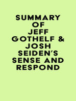 Summary of Jeff Gothelf & Josh Seiden's Sense and Respond