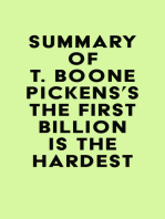 Summary of T. Boone Pickens's The First Billion Is the Hardest