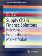 Supply Chain Finance Solutions: Relevance - Propositions - Market Value