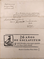 26 años de esclavitud: Juan Miranda y otros negros españoles en la Nueva York colonial