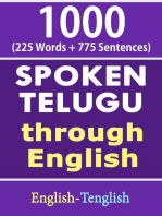 1000 Telugu Words & Sentences - Spoken Telugu Through English