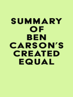 Summary of Ben Carson's Created Equal