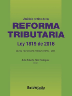 Análisis crítico de la reforma tributaria