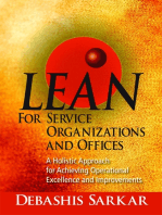 Lean for Service Organizations and Offices: A Holistic Approach for Achieving Operational Excellence and Improvements