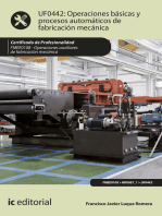 Operaciones básicas y procesos automáticos de fabricación mecánica. FMEE0108