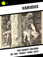 The Agony Column of the "Times" 1800-1870