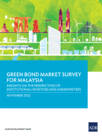 Green Bond Market Survey for Malaysia: Insights on the Perspectives of Institutional Investors and Underwriters