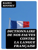 Dictionnaire de nos fautes contre la langue française