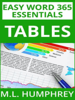 Word 365 Tables: Easy Word 365 Essentials, #4