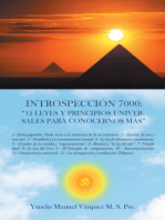 Introspeccion 7000: "12 leyes y principios universales para conocernos mas"