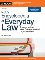 Nolo's Encyclopedia of Everyday Law: Answers to Your Most Frequently Asked Legal Questions