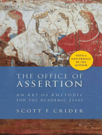 Office Of Assertion: An Art Of Rhetoric For Academic Essay