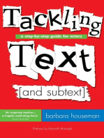 Tackling Text [and subtext]: A Step-by-Step Guide for Actors