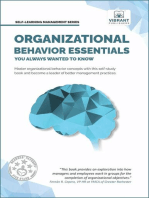 Organizational Behavior Essentials You Always Wanted To Know: Self Learning Management