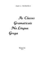 As Classes Gramaticais Na Língua Grega