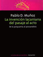 La invención lacaniana del pasaje al acto: De la psiquiatría al psicoanálisis