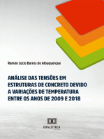 Análise das tensões em estruturas de concreto devido a variações de temperatura entre os anos de 2009 e 2018