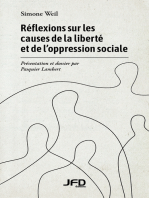 Réflexions sur les causes de la liberté et de l’oppression sociale