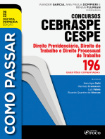 Como passar concursos CEBRASPE -Direito Previdenciário, Trabalho e Processual do Trabalho