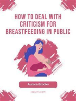 How to Deal with Criticism for Breastfeeding in Public