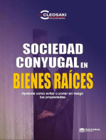 Sociedad Conyugal en Bienes Raices