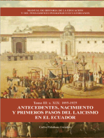 Manual de Historia de la Educación y el Pensamiento Pedagógico Ecuatoriano. Tomo 3: Antecedentes, nacimiento y primeros pasos del laicismo en el Ecuador