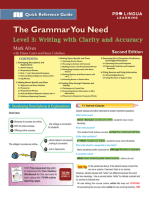 Writing with Clarity and Accuracy: The Grammar You Need, Level 3